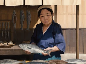 魚売り