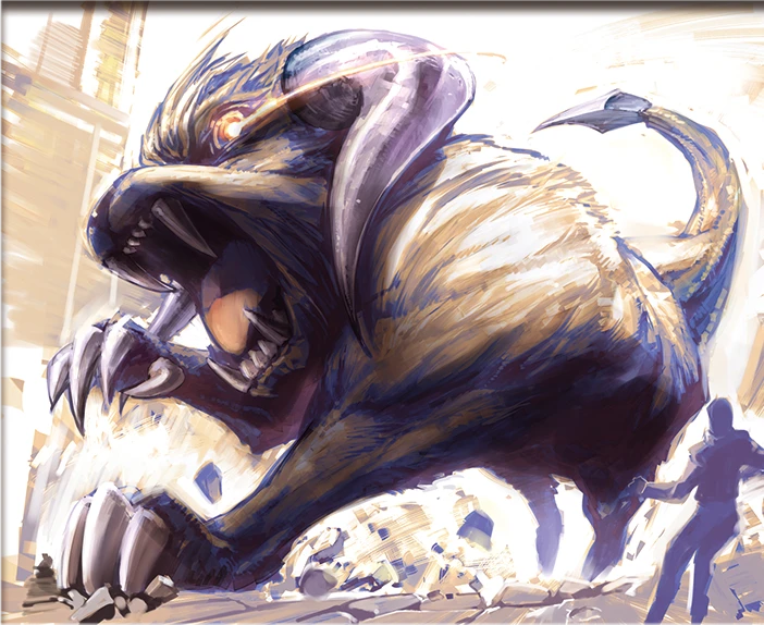 追い立てられた魔獣